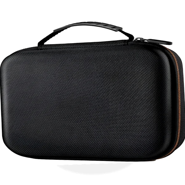 Padded hardshell carrying case organizing borescope, cables, and accessories